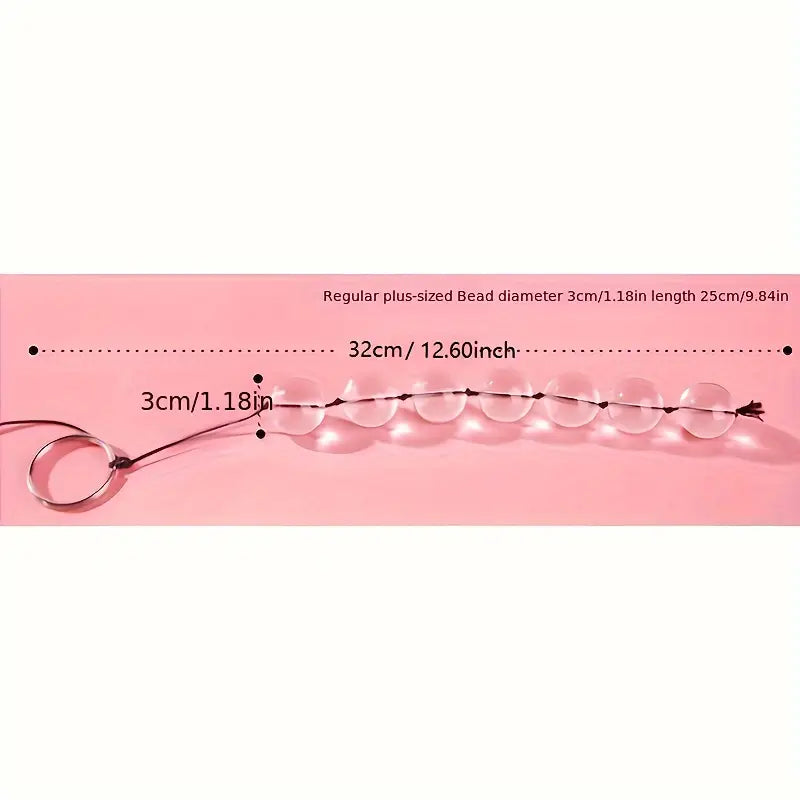 Unisex Sexy Toys Backyard Stimulating Anal Plug Crystal Pulling Beads