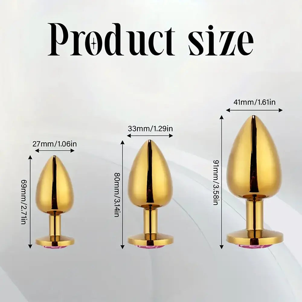 Metal Gem Anal Trainer Exercise Plug For Beginners Experienced Users