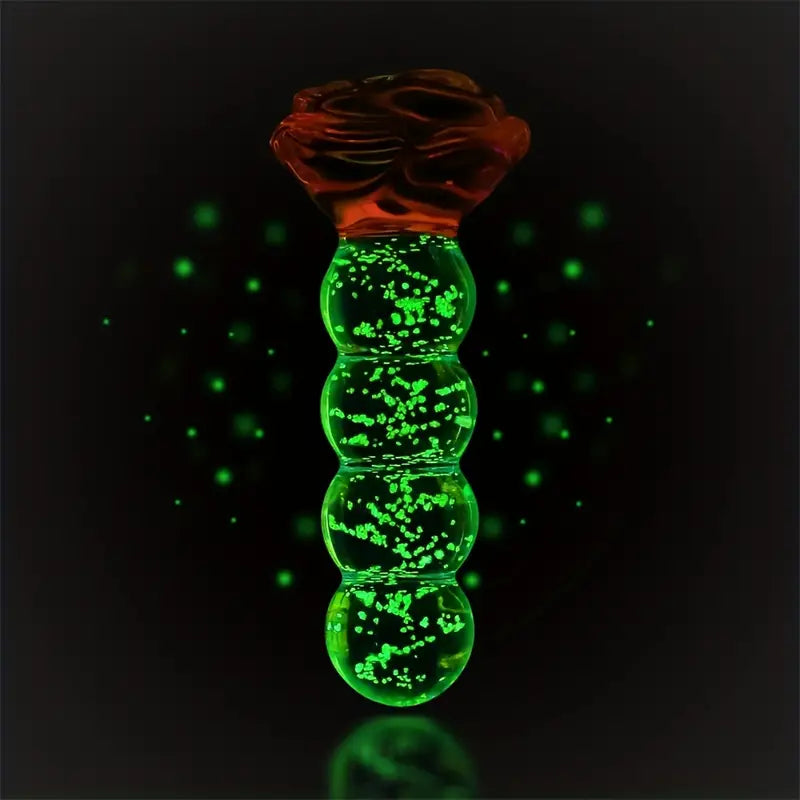 Luminous Safe Rear Yard Anal Plug Glass Rear Plug Advanced Sex Toy