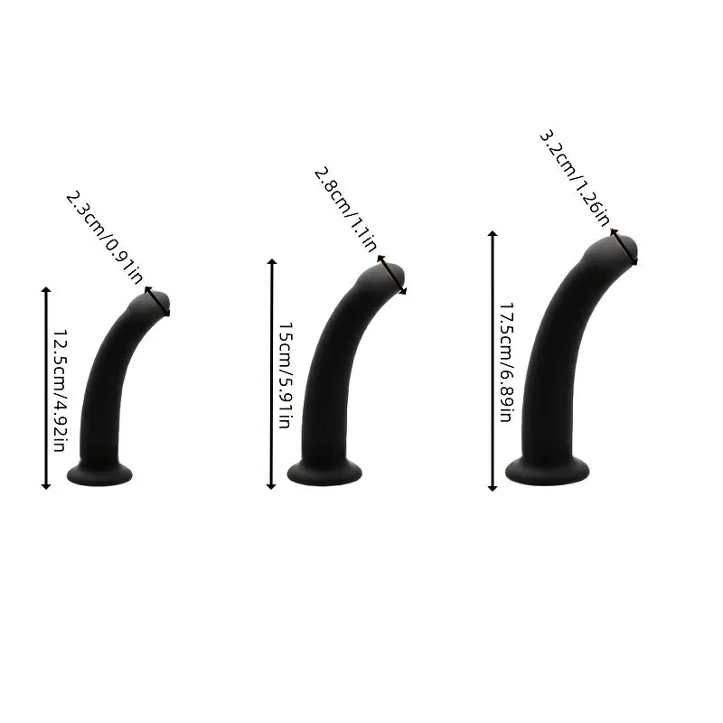 Silicone Curved Anal Plug Flexible Butt Plug For Couples Rectal Plug