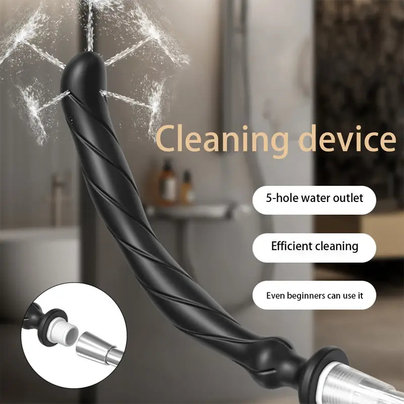 Silicone Enema Irrigator Anal Cleaning Cleansing Device Water Outlet