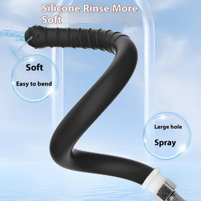 Shower Enema Nozzle Butt Plug Reusable Anal Douche For Men Anal Cleaner