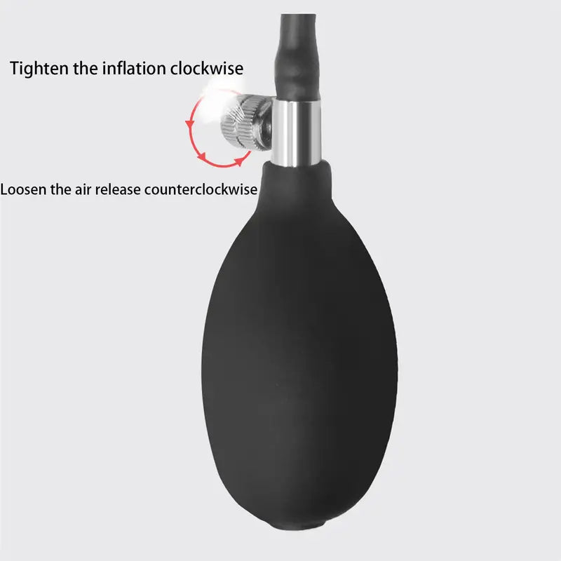Inflatable Anal Plug Lotus Shaped Silicone Butt Plug Adult Toy For Women