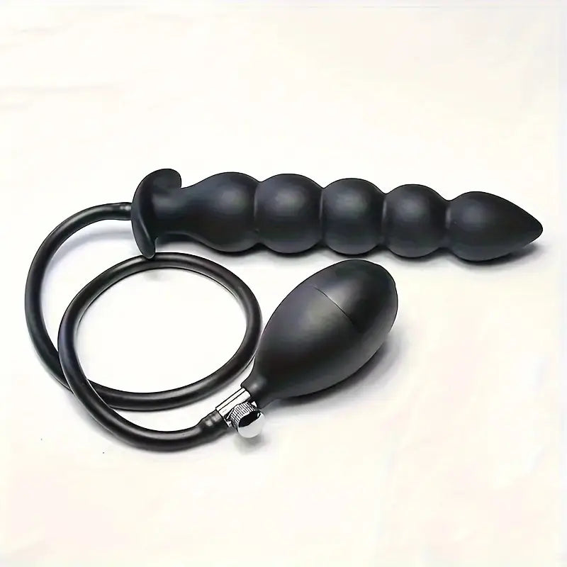 Unisex Inflatable Smooth Anal Plug Toy Masturbator Anus Dilator Massager