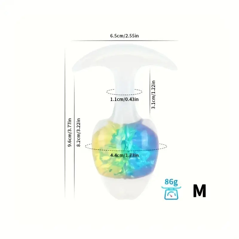 Liquid Silicone Anal Plug Outing SM Flirting Toy Backyard Masturbator