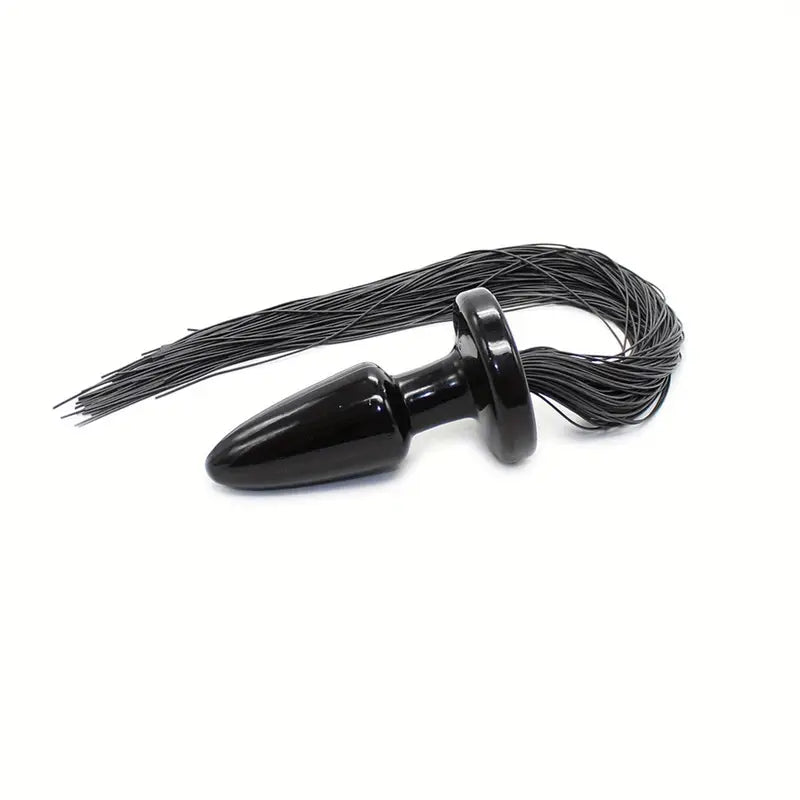 Horse Tail Butt Plug Mushroom Shaped Stopper Sex Toy For Adult Games