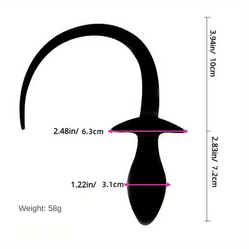 Silicone Anal Plug BDSM Toy Adults Durable Intimate Wellness Animal Tail