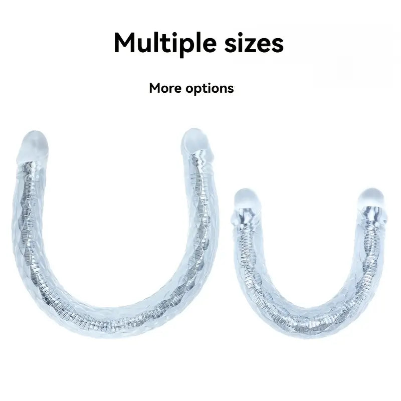 Dual-Ended Dildo Anal Plug Flexible Design Hand Washable Anal Toy