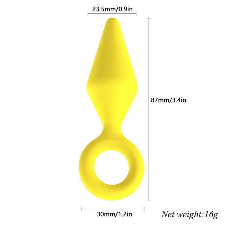 Unisex Dart Shape Silicone Butt Plug BDSM Games Flirting Adult Toy