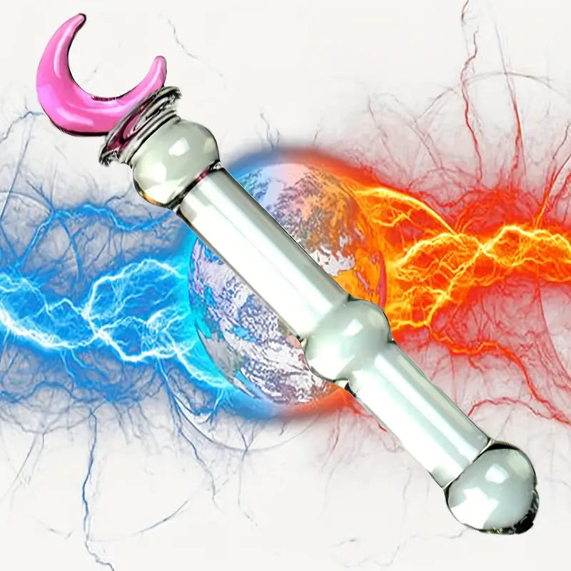 Glass Double-Ended G-Spot Stimulation Butt Plug Glass Pleasure Wand