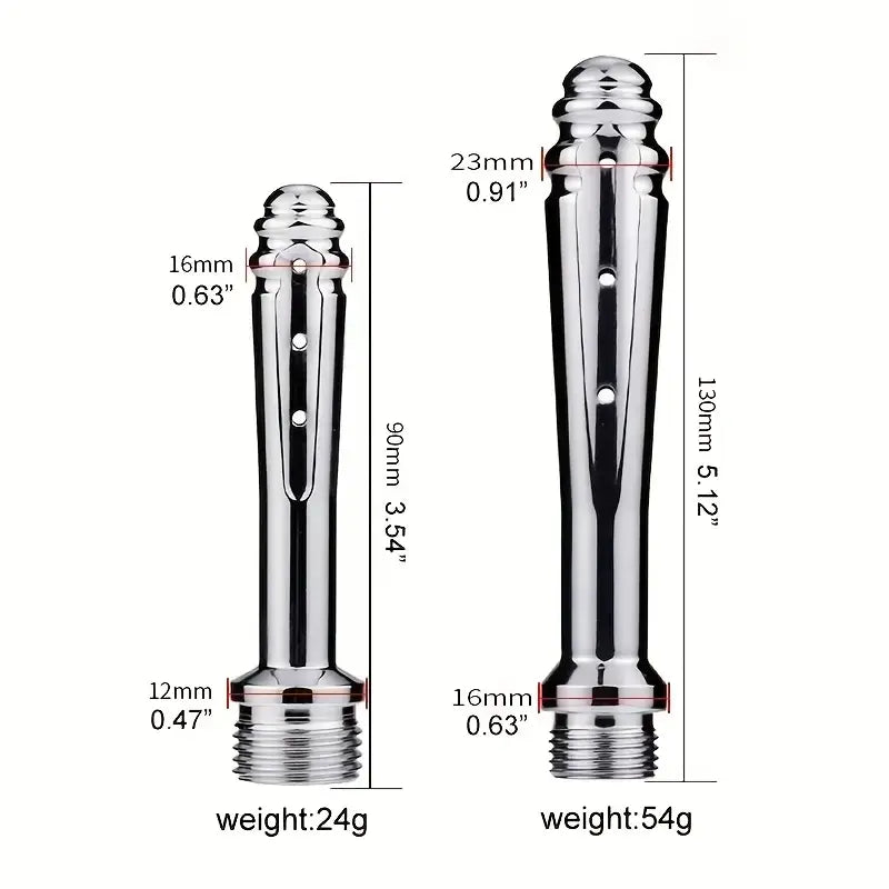 Metal Anal Irrigator Multifunctional Enema Cleaning Dilator Uncharged Sex Toy