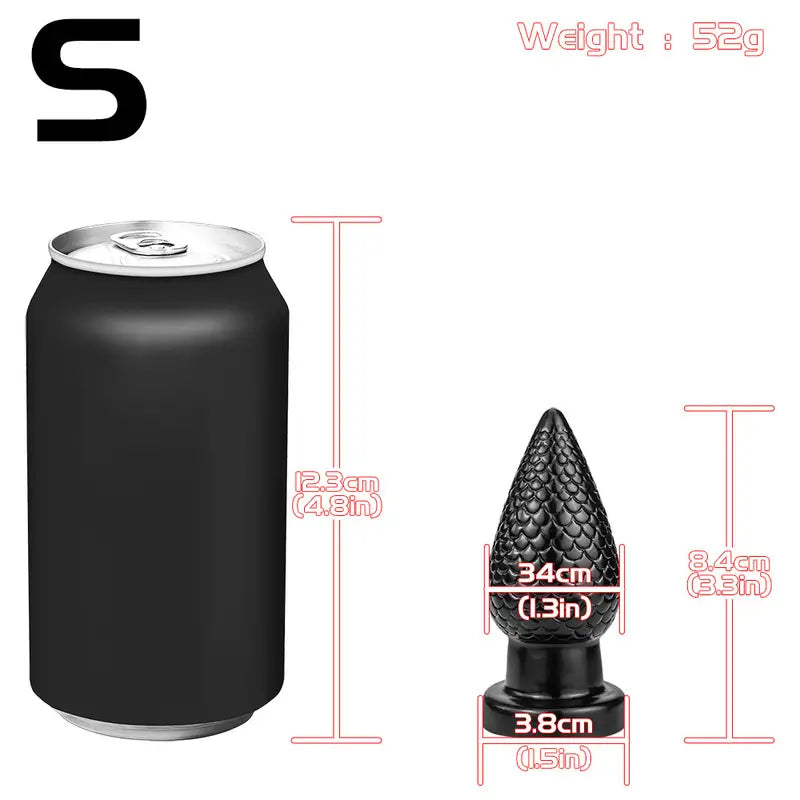 Dragon Scale Pinecone Posterior Anal Plug For Males Females