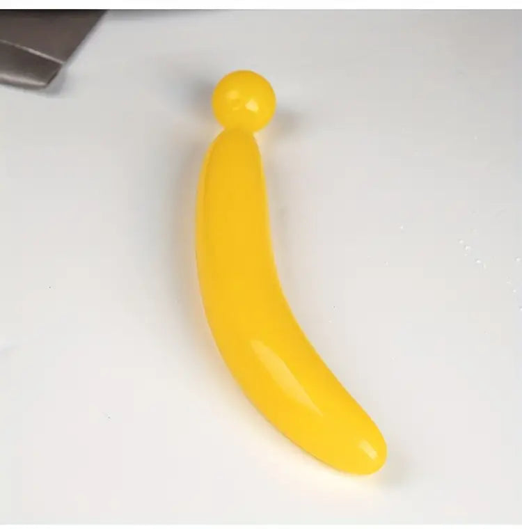Fruit-Inspired Hidden Butt Plug Decorative PVC Anal Toy in Bright Yellow