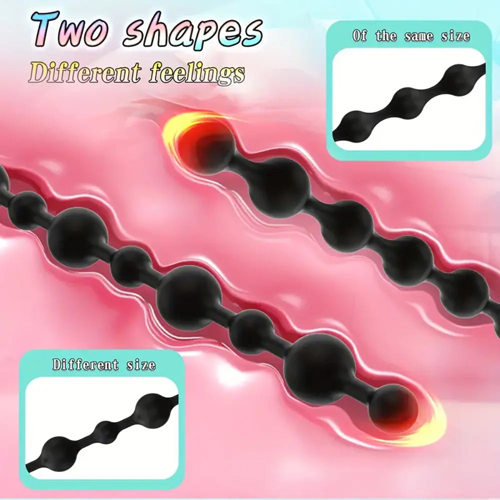 22.44in Silicone Beads Butt Plug Anal Bead Anal Sex Toy For Female
