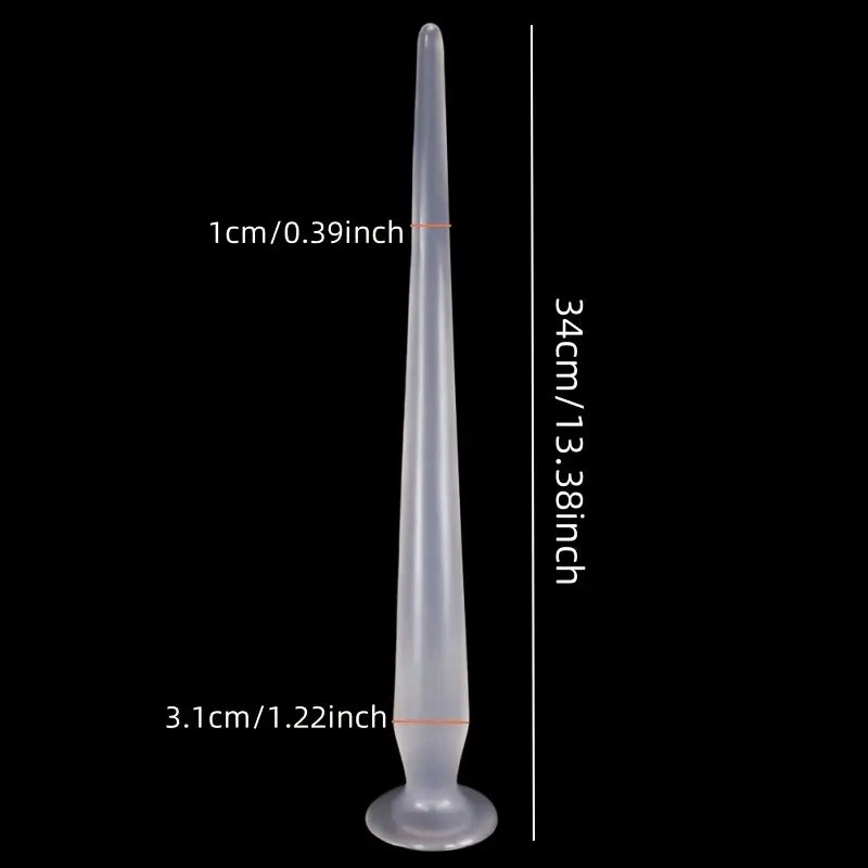 13.38-inch PVC Prostate Massage Soft Bendable Anal Plug For Unisex