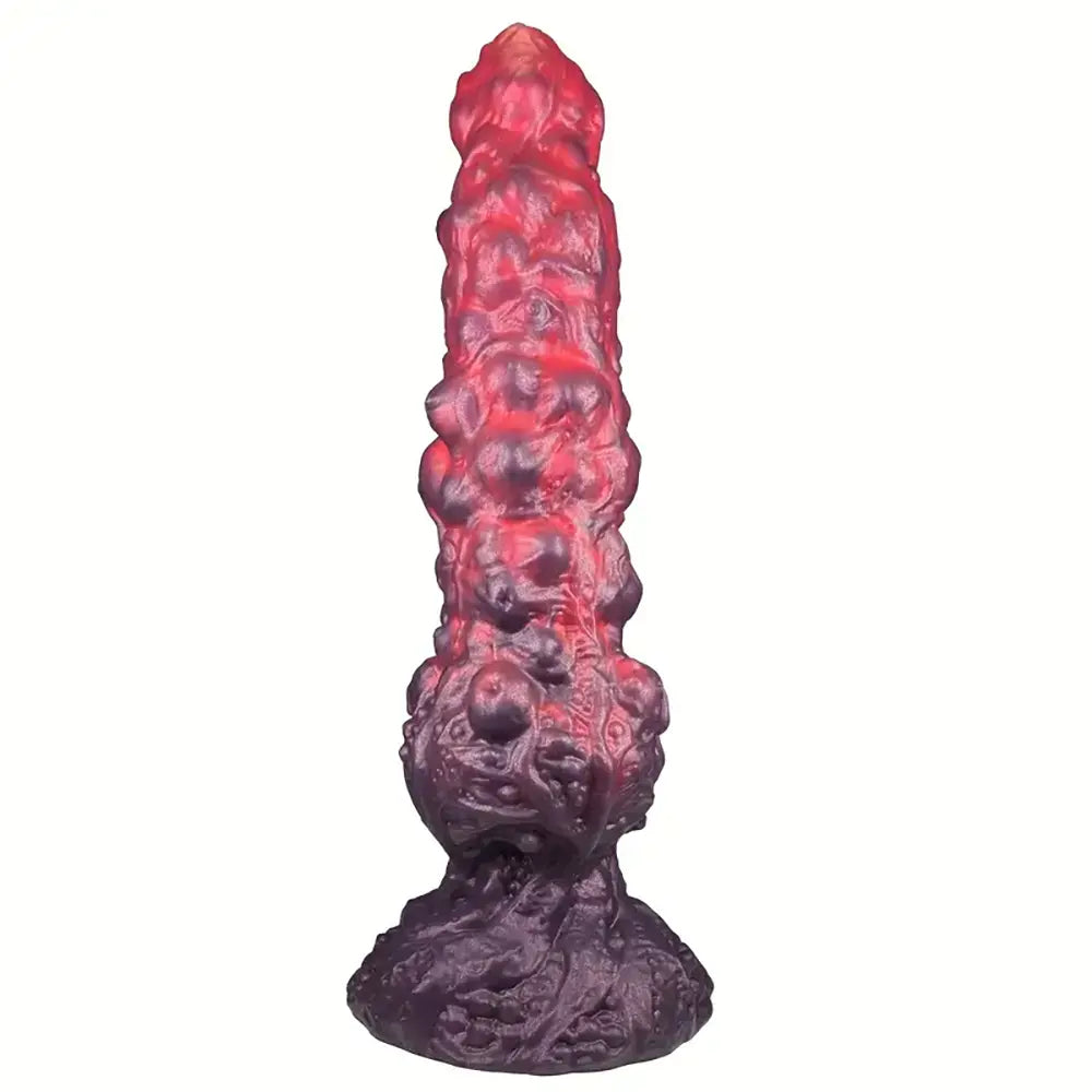 Unique Textured Silicone Dildo Anal Plug Soft Stimulating G-Spot Massager