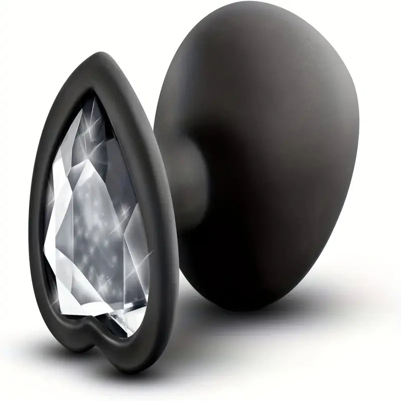 Jeweled Anal Training Set Metal Butt Plug Adult Trainer With Crystal Diamond