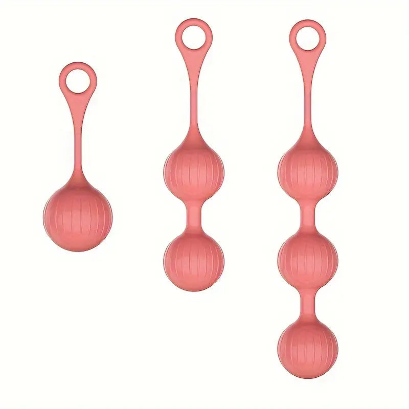 3-Piece Set Vibrating Spherical Toy For Anal Plug Stimulation Suitable Toy