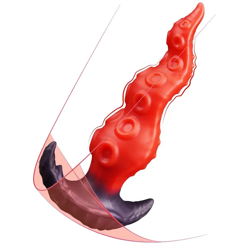 Wearable Fantasy Tentacle Anal Plug Silicone Monster Prostate Massager