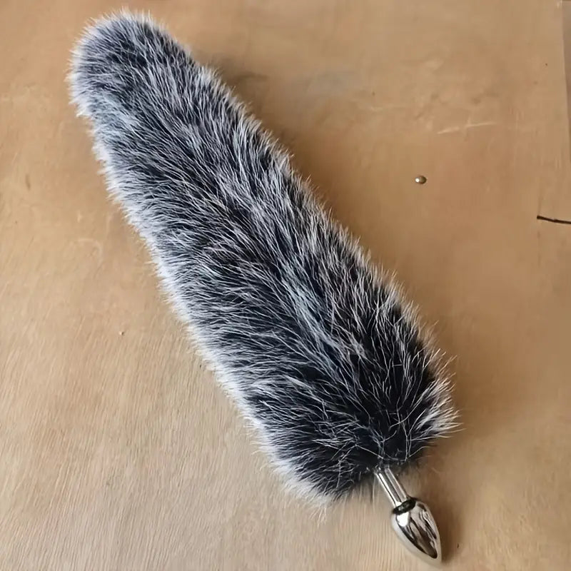 Fox Tail Butt Plug Realistic Furry Anal Detachable Metal Plug Adult Pleasure