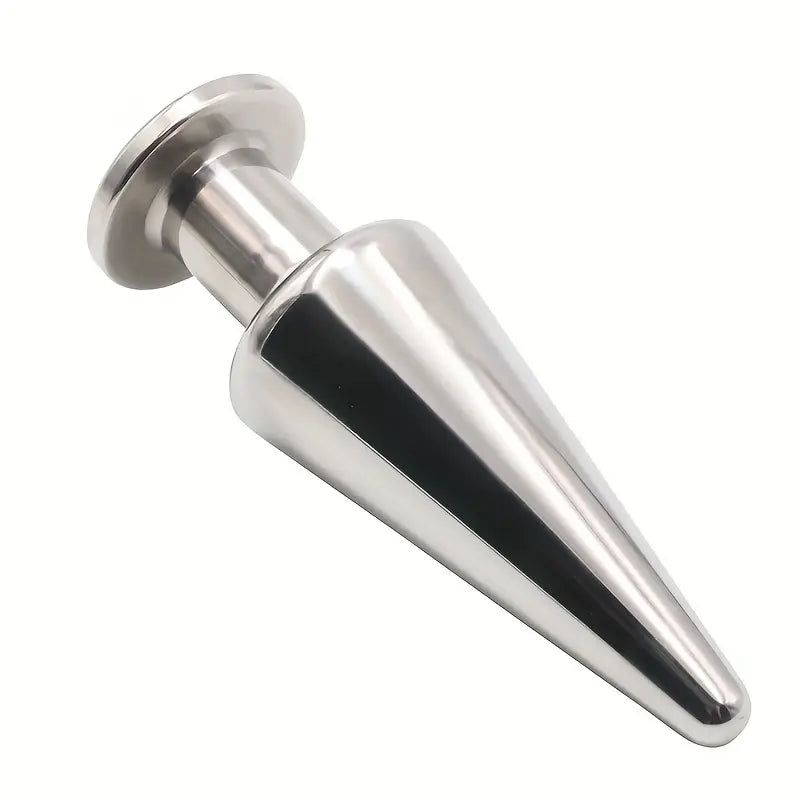 Solid Stainless Steel Unisex Butt Plug Metal Anus Suppository BDSM Fetish