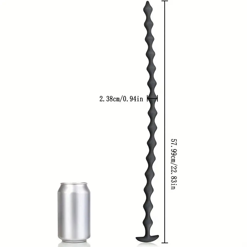 22.8-Inch Anal Beads Featuring 15 Balls Silicone Butt Plug Anal Dilator