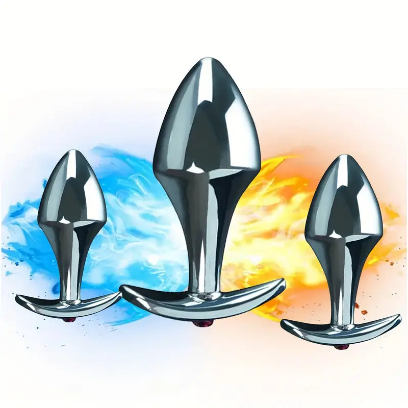 Luxury Jewelry Anal Trainer Kit 3pcs Anal Plug Set Fetish Butt Trainer
