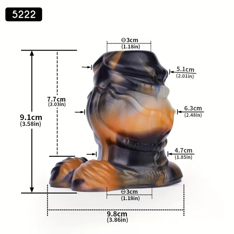 Soft Silicone Colorful Special-Shaped Hollow Peek Anal Plug For Games