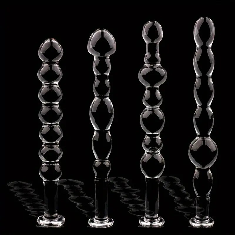 Glass Crystal Anal Probe Expander Adult Male Fun Anal Sex Toy