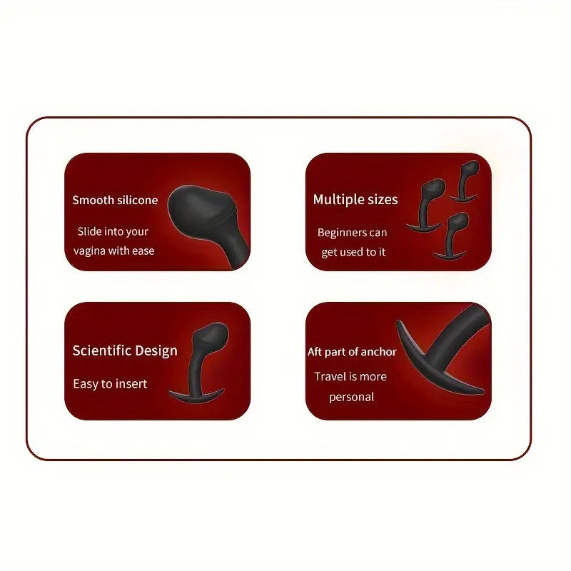 Silicone Anchor Shaped Anal Plug Comfy Stimulation Erotic Anal Toy