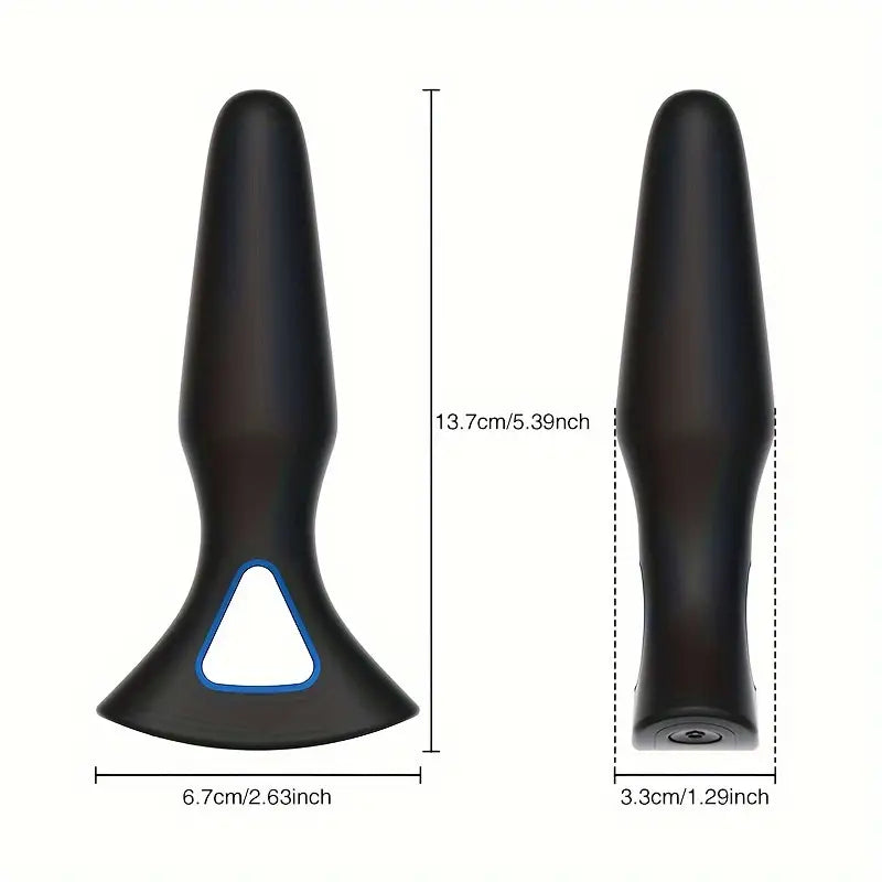 Silicone Anal Vibrator Compact Prostate Massager With 10 Vibration Modes