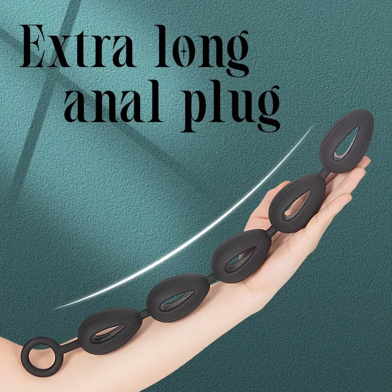 Silicone Anal Bead Plug Deep Passion Butt PlugHand Washable Adult Dilator