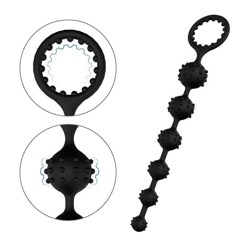 Silicone Gravity Control Anal Bead Toy For Men Adult Toy Accessory