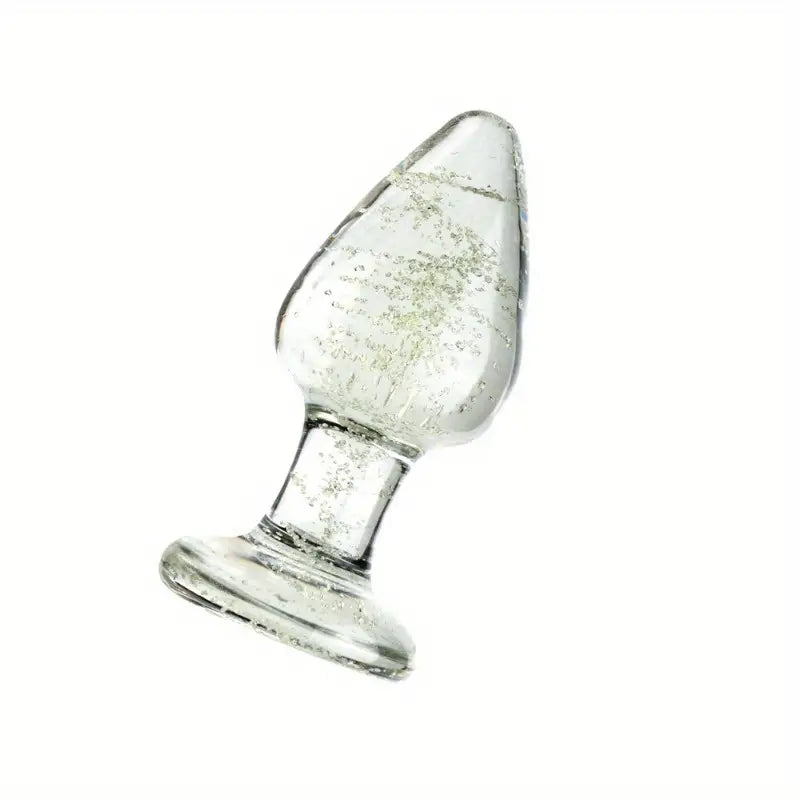 Smooth Solid Luminous Glass Anal Plug Adult Sex Toy For Female