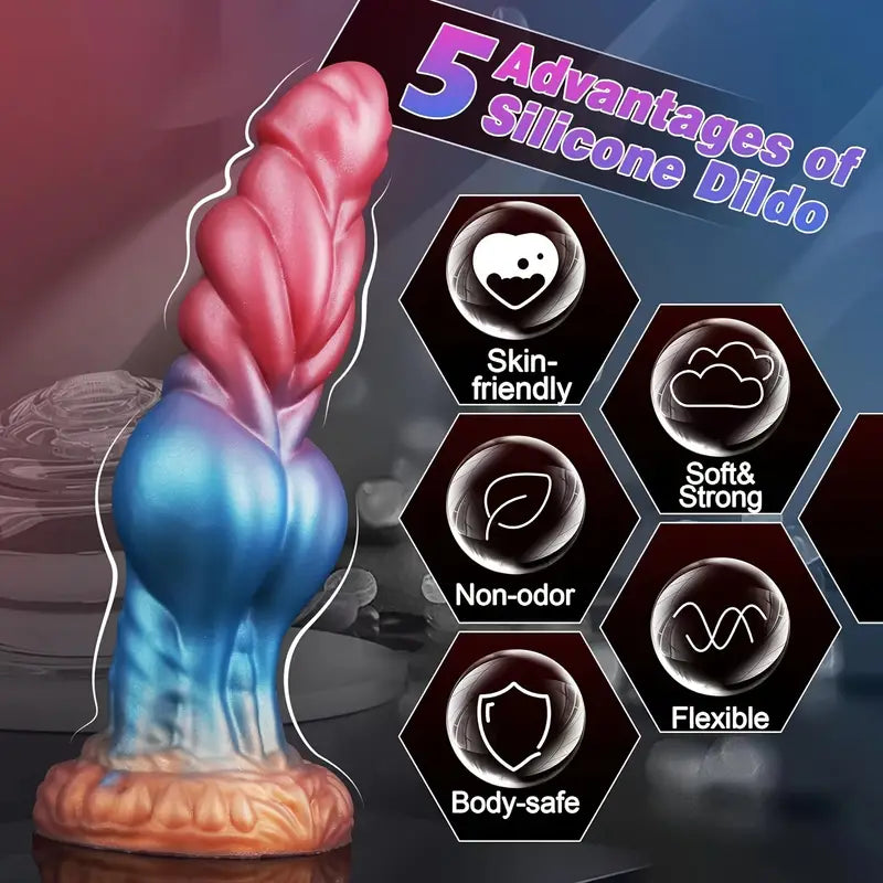 Liquid Silicone Anal Plug Elastic Knot Butt Plug Prostate Massage Trainer