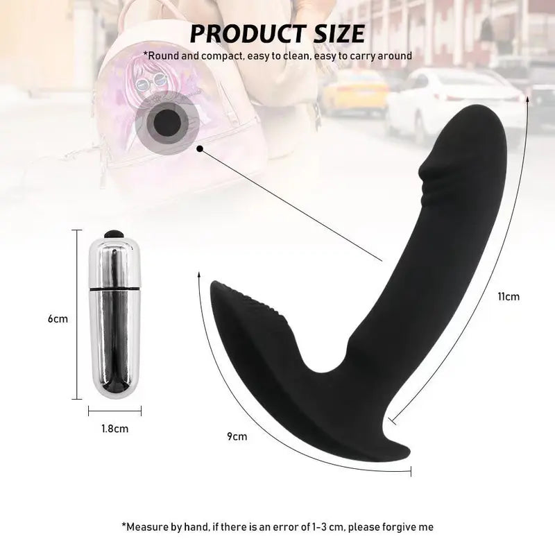 Wearable Panty Vibrating Anal Plug Prostate Massager G-Spot Vibrator