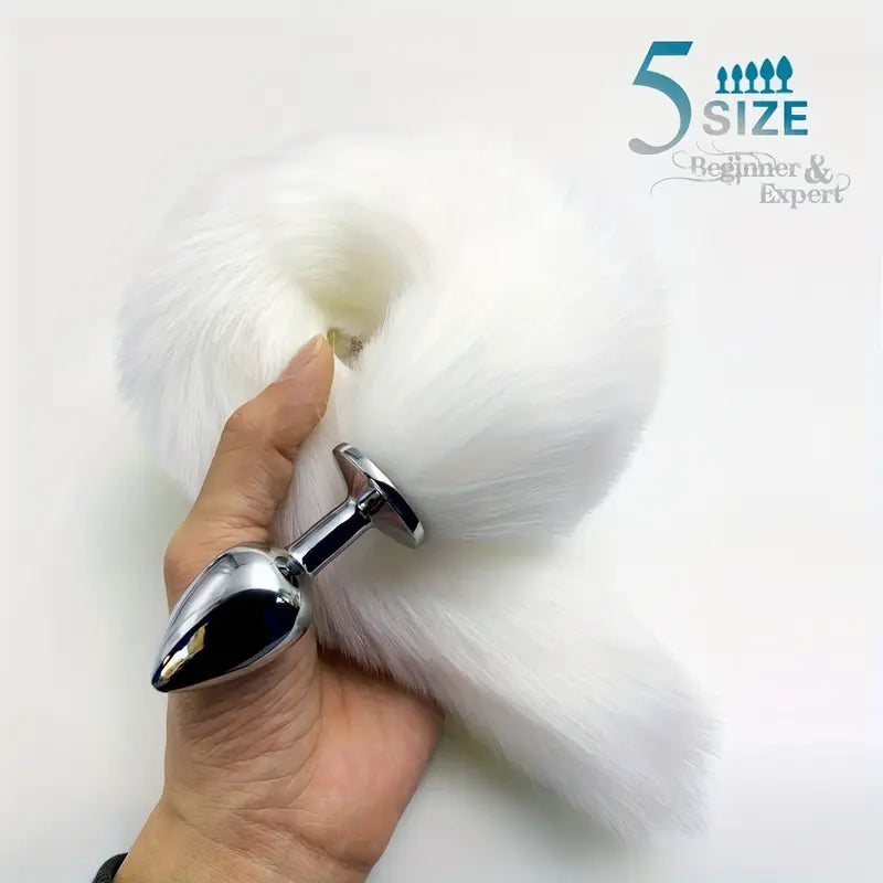 BDSM Five Sizes Dog Tail Anal Plug Animal Tail For Role-playing Sex Games