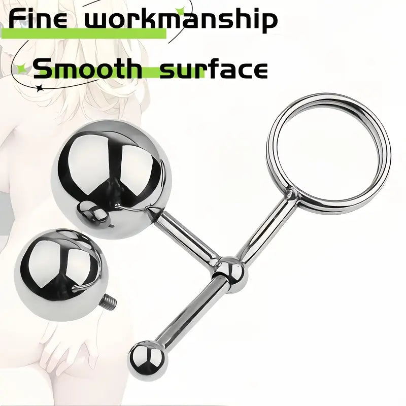 Metal Replaceable Removable Anal Plug Kit Slider Removable Anal Plug