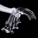 Crystal Butt Plug With Four Sizes PE Material With Engraved Scale Design