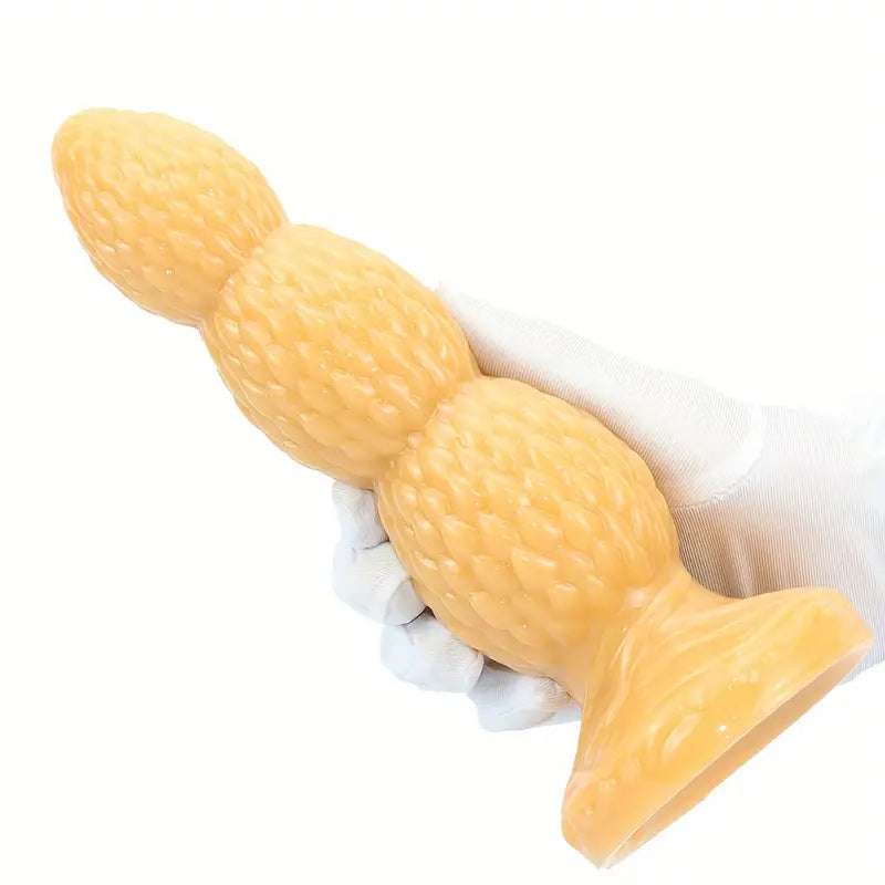 Golden Anal Plug Scaly Dragon Egg Butt Plug Large Novelty Soft Sex Toy