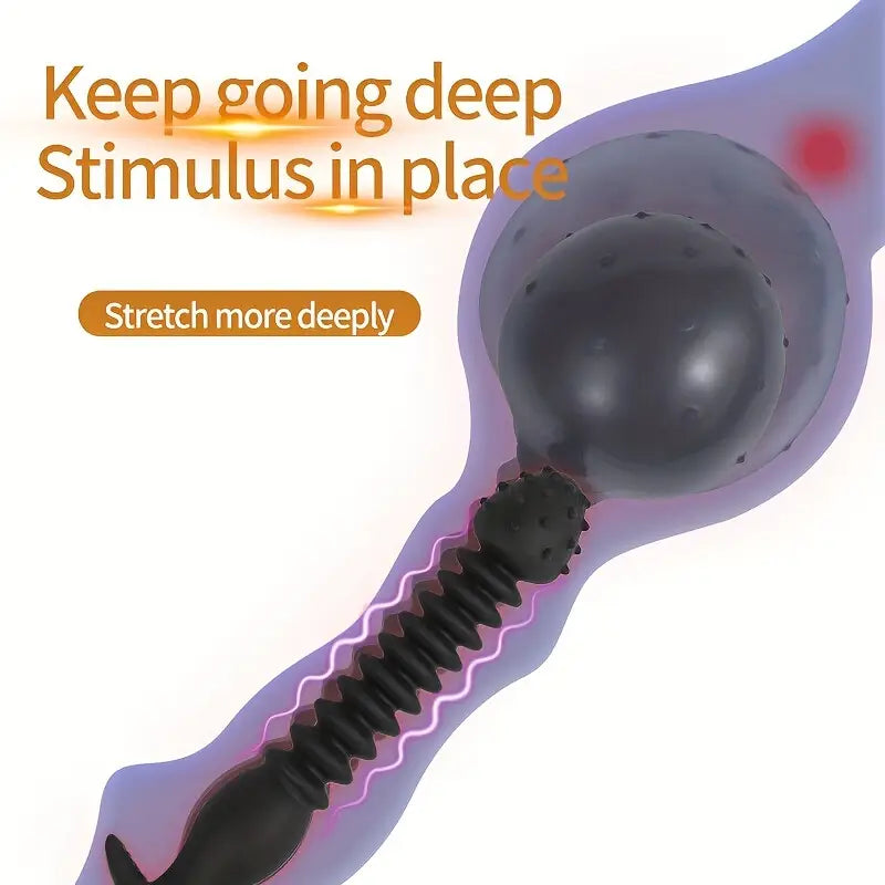 Waterproof Silicone Inflatable Anal Plug Expandable Pump For Prostate