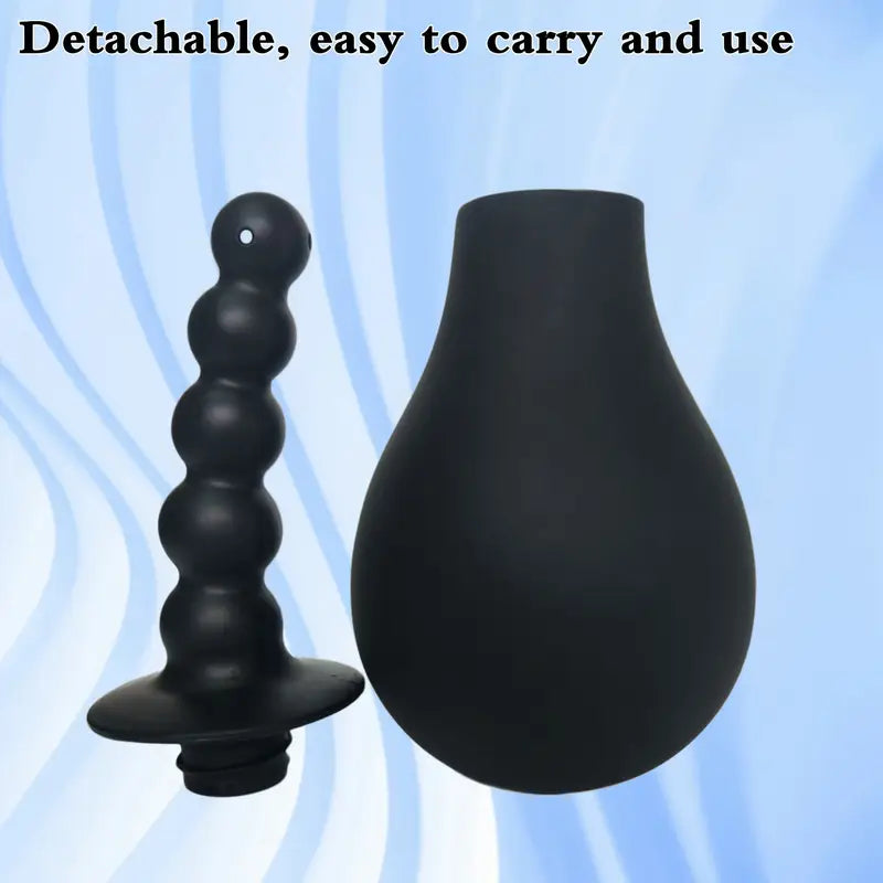 Enema Anal Toy Silicone Bottle Colon Cleanse Detox Connecting Shower