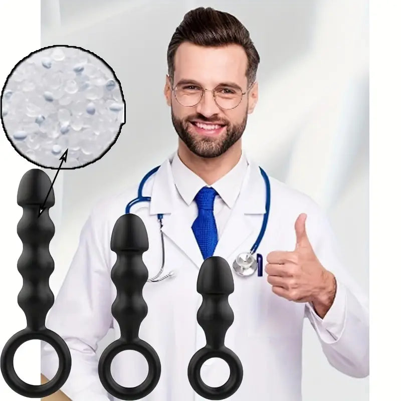 Heavy Flavor Silicone Anal Beads Anal Dilator Adult Sex Toy For Women