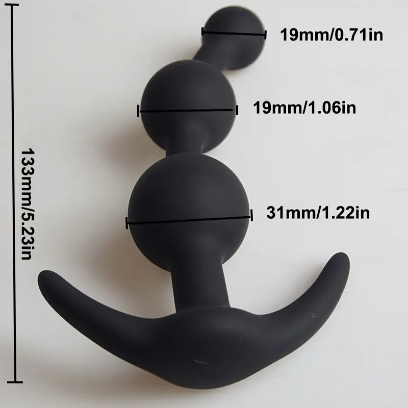Silicone Anal Beads Balls Dilator Expansion Sex Toy Prostate Massager