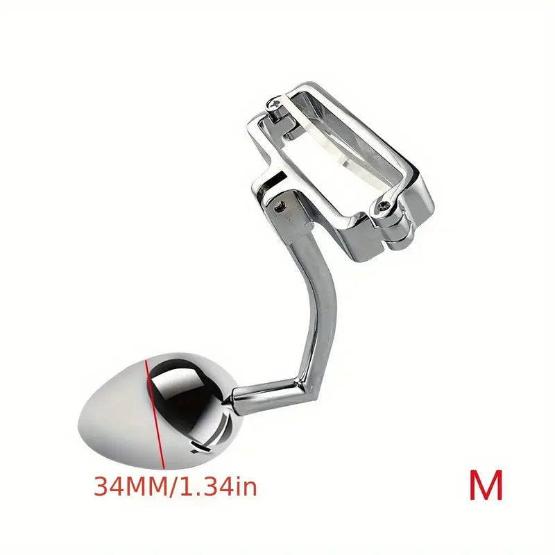 SM Metal Butt Plug Adult Sex Toy For Male Use With Cock Ring For Use