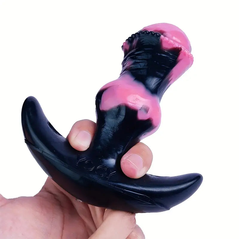 BDSM Horse Feather Silicone Fox Tail Anal Toy Monster Cosplay Butt Plug
