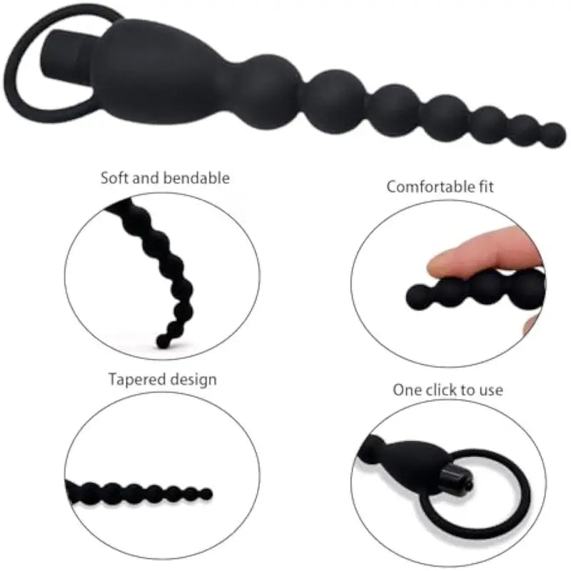 Vibrating Anal Beads Anal Plug Vibrator Vibration Mode Prostate Massager
