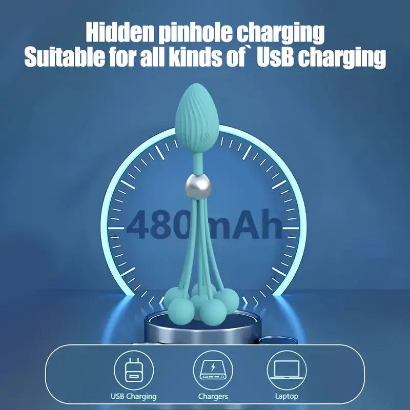 Female Multi Vibratio Bead Anal Toy Massage Vibrator G-spot Stimulator