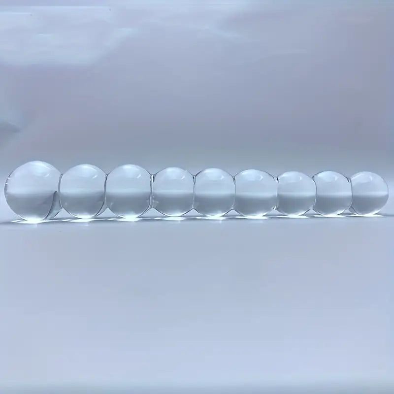Crystal 9 Beads Glass Ball Rear Yard Pulling Beads Anal Plug Sex Toy