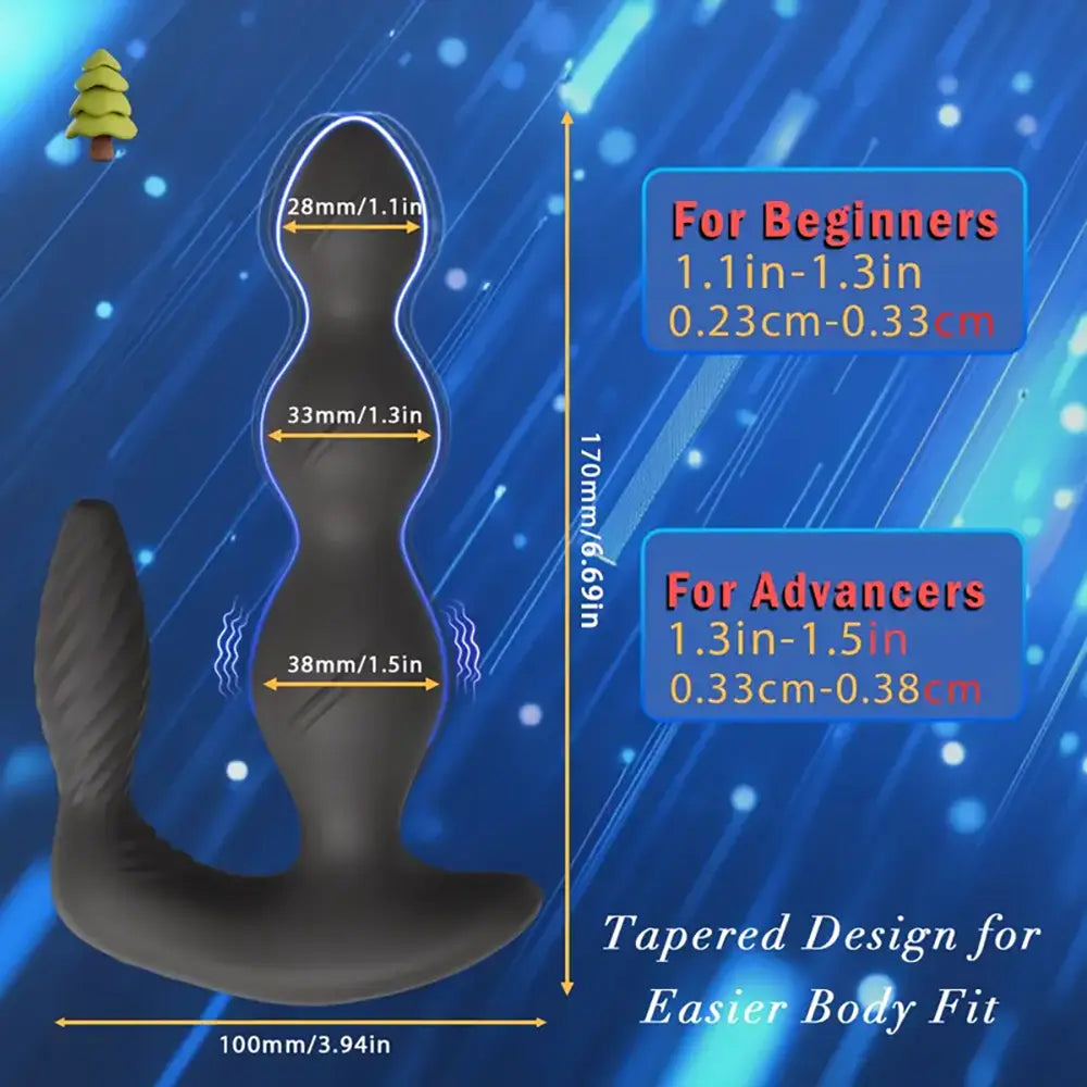 Remote Control Anal Sex Toy Vibrating Butt Plug Women Masturbator